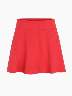 Werena Coral Pink Athletic Tennis Skirt Skort w/ Shorts & Zip Pocket XXL